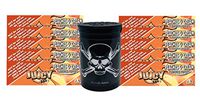 Herb Airtight Container Fresh Kettle with Juicy Jay's Peaches & Cream 1.25 Flavored Hemp Rolling Papers 10 Count DC Crafts Nation- Jolly Roger