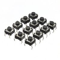 ILS - 100 Pieces Mini Micro Momentary Tactile Touch Switch Push Button DIP P4 Normally Open