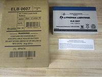 LITHONIA LIGHTING ELB0607 6V, 6.5AMP, Rechargeable, Lead-Acid, Battery