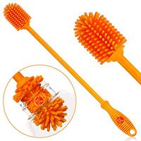 Kitchiny Silicone Bottle Brush | One Brush | 12.5” Bottle Cleaner for your Hydro Flask, Vacuum Sports Bottle, Vase and Glassware | Water Bottle Cleaning Brush for Washing Narrow Neck Containers