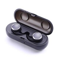 Handsfree Bluetooth Earbuds，Wireless Sports Mini Earbuds Supper Bass Headset Noise Cancelling Stereo Sound Earphones with Mic 850mAh Recharge Box for Girls Boys（Black）Boens