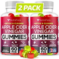 (2 Pack) Apple Cider Vinegar Gummies with Mother for Immune Support - Detox, Cleanse Support - Bloating Relief - Gummy Alternative to Apple Cider Vinegar Capsules, Pills, ACV Tablets Made in USA