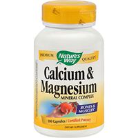 Natures Way Calcium and Magnesium Mineral Complex - 100 Capsules - pack of - 8