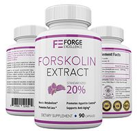 Forge Excellence - Premium 100% Pure Forskolin Extract Maximum Strength Thermogenic Fat Burner-Maximum Weight Loss Supplement-Metabolism Booster-High Quality Diet Pill - 60 Veggie Capsules