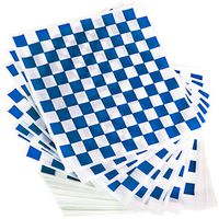 Avant Grub Deli Paper 300 Sheets. Turn Your Backyard Cookout Party into Oktoberfest with Blue & White Checkered Food Wrapping Papers. Grease-Resistant 12x12 Sandwich Wrap Prevents Food Stains!