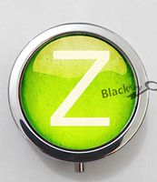 BlackKey Letter Z 3-Compartment Decorative Pocket Gift Box Case Organizer for Pill, Color 1 -1459