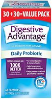 Digestive Advantage Daily Probiotic, 60 Capsules (Value Pack), for Digestive & Immune Health with No Preservatives & No Artificial Flavors