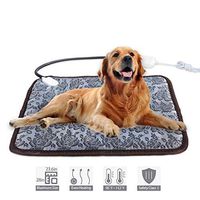 X-Tpark 110V Dog Cat Electric Blanket Heating Pad Pet Heating Pad Electric Heating Blanket Heated Seat Warming Mat with Chew Resistant,A