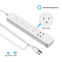 WiFi Smart Power Strip, Imoli Surge Protector Multi Outlet with 4 AC Plugs and 4 USB Charging Ports, Timer Remotely Control Individually Voice Controlled by Alexa Echo and Google Home(White)
