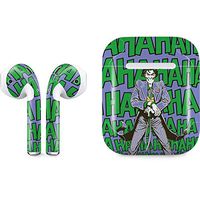 Skinit Decal Audio Skin for Apple AirPods with Wireless Charging Case - Officially Licensed Warner Bros Boss Joker - Classic Joker Design