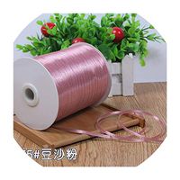 3mm Satin Ribbons 22 Meters/Lots DIY Handmade Crafts Supplies Wedding Birthday Party Decoration Gift Box Wrapping White Ribbons,Coral Pink