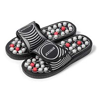 BYRIVER Therapeutic Acupuncture Massage Ball Flip Flops for Men Women Foot Relaxation Massager Plantar Fasciitis Relief(BM)