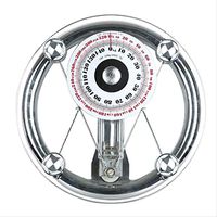 Lfsp Classic Design 120Kg Mechanical Bathroom Scales, Portable Scales Removable Stainless Steel Tempered Spring Balance, Retro Practical Home Floor Bathroom Scales