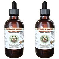 Bromelain Alcohol-Free Liquid Extract, Bromelain (Ananas Comosus) Dried Powder Glycerite Hawaii Pharm Natural Herbal Supplement 2x2 oz