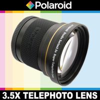 Polaroid Studio Series 3.5X HD Super Telephoto Lens, Includes Lens Pouch and Cap Covers For The Samsung NX-5, NX-10, NX-100, NX-200, NX20, NX210, NX300, NX1000, NX1100, NX2000, GALAXY NX Digital Cameras Which Has The 18-55mm Lens