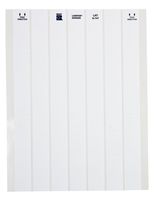 Brady LAT-6-747-10 1" Width x 0.25" Height, B-747 Permanent Polyester, Matte Finish White Lasertab Laser Printable Label (Pack of 10000)