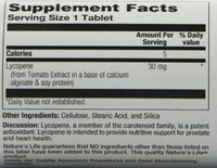 Nature's Life Lycopene Tablets, 30 Mg, 30 Count