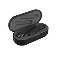 MIMEI True Wireless Earbuds 5.0 Bluetooth Headphones in-Ear Stereo Wireless Earphones with Microphone Binaural Calls, One-Step Pairing, Total 21 Hours, True Free Plus (15.5 X 10.2 X 3 cm, Black)