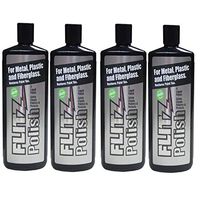 Flitz LQ 04587 Green Metal, Plastic and Fiberglass Polish Liquid, 7.6 o0z. - 4 Bottles