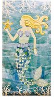 Creative Converting Mermaid Waves 2-ply Guest Towels Buffet Hostess Paper Napkins, 20 ct