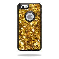 MightySkins Skin Compatible with OtterBox Defender iPhone 6/6S - Gold Chips | Protective, Durable, and Unique Vinyl Decal wrap Cover | Easy to Apply, Remove, and Change Styles | Made in The USA