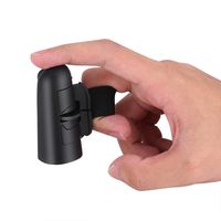 Crytech Mini Wireless USB Portable Handheld Finger Ring Trackball Mouse Bluetooth Ergonomic Handheld Optical Travel Mice Smart Save Power for Pc Laptop Desktop Fits Bluetooth 3.0 Above (Black)