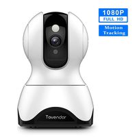 Security WiFi Camera, Tovendor 1080P Home IP Camera Baby/Pet Monitor, Cloud 2-Way Audio Motion Tracking Night Vision Remote Monitor Work with Alexa