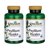 Swanson Psyllium Husks 610 Milligrams 100 Capsules (2 Pack)