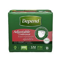 Depend Adjustable Incontinence Underwear, Maximum Absorbency, S/M (Pack of 3)