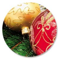 Ornament Christmas Envelope Seals - Set of 72 Holiday Envelope Stickers
