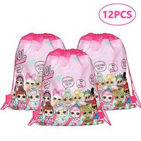 12 Pcs LOL Drawstring Bags,LOL Party Favors Bags Gifts Bags for Birthday Party Supplies