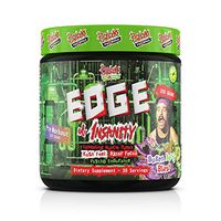 Edge of Insanity Pre Workout Powder - Workout Energy Supplement, Intense Workout, Focus and Pumps (Bugen Berry Blast)