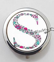 BlackKey Letter S 3-Compartment Decorative Pocket Gift Box Case Organizer for Pill, Color 1 -1421