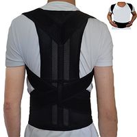Comfort Back Support Adjustable Posture Corrector Improve Bad Posture Pain Relief for Men Women (L)
