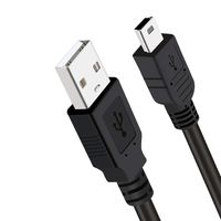 SCOVEE Mini USB Cable Type A to Mini B Data Charging Cord for GoPro Hero 3+,Hero HD,PS3 Controller,MP3 Players,Dash Cam,Canon Camera,SatNav,Garmin Nuvi GPS Receiver,Playstation 3 PDAs,3ft Charger Cord