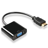 Redpol HD Multimedia Interface to VGA Adapter Male to Female Adapter Cable Ring Terminals