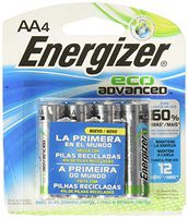 Energizer XR91BP-4 Standard Battery, AA, Alkaline, PK4 Lighting, Black