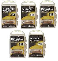 Duracell Hearing Aid Batteries Size 312 pack 40 batteries ((5.Units))