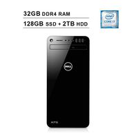 2019 Premium Dell XPS 8930 Desktop Computer (8th Gen Intel 6-Core i7-8700 up to 4.6 GHz, 32GB RAM, 128GB SSD (Boot) + 2TB HDD, NVIDIA GeForce GTX 1060 6GB, WiFi, Bluetooth, HDMI, DVD, Windows 10 Home)