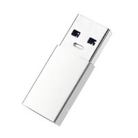 YJYdada USB C To USB Adapter USB Type C Female To USB 3.0 Male Connector Converter (Silver)