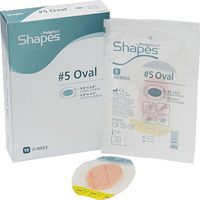 Ferris Shapes Oval Film Island Wound Dressing, Sterile, Foam, 5.0' X 3.5' Adhesive, 3.0' X 2.0' Pad, 8053 (Box of 15)
