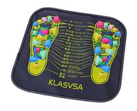 Chinese Reflexology Walk Stone Pain Relieve Foot Leg Massage Mat Health Care Electronic Manual Size 35x35 cm