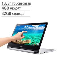 Acer R13 13.3in Convertible 2-in-1 FHD IPS Touchscreen Chromebook - Intel Quad-Core MediaTek MT8173C 2.1GHz, 4GB RAM, 32GB SSD, Bluetooth, HDMI, Chrome OS (Renewed)