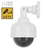 Simulated Cameras CCTV Waterproof Realistic Dome shape Dummy Surveillance Security Camera with Flashing LED