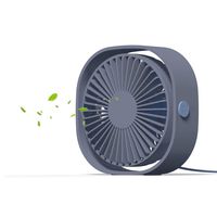 Small Desktop Fan Quiet USB Air Circulator Fan with Anti-Slip Pad, Perfect Cooling for Office, Dorm,Camp,Laptop,Library