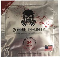 Zombie Immunity 24-Hr Boost Pack (5 Packs) - with Probiotics and Vitamin D3 to Support Health and Wellness - Effective Within Hours - Dr. Hennen's Transfer Factor Supplement