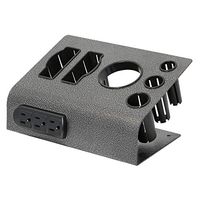 Saloniture Tabletop Hair Iron & Blow Dryer Holder - Salon Appliance Stand w/ 3 Outlets