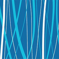 Creative Converting Touch of Color 16 Count Beverage Napkins, Reeds, True Bermuda Blue