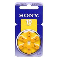 SONY Hearing Aid Batteries Size 10, 1.45 Volts (30 Batteries)