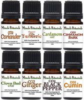 Miracle Botanicals CO2 Spice Essential Oil Sampler - Set of 8 100% Pure CO2 Extracted Therapeutic Grade Essential Oils - (8) 5ml